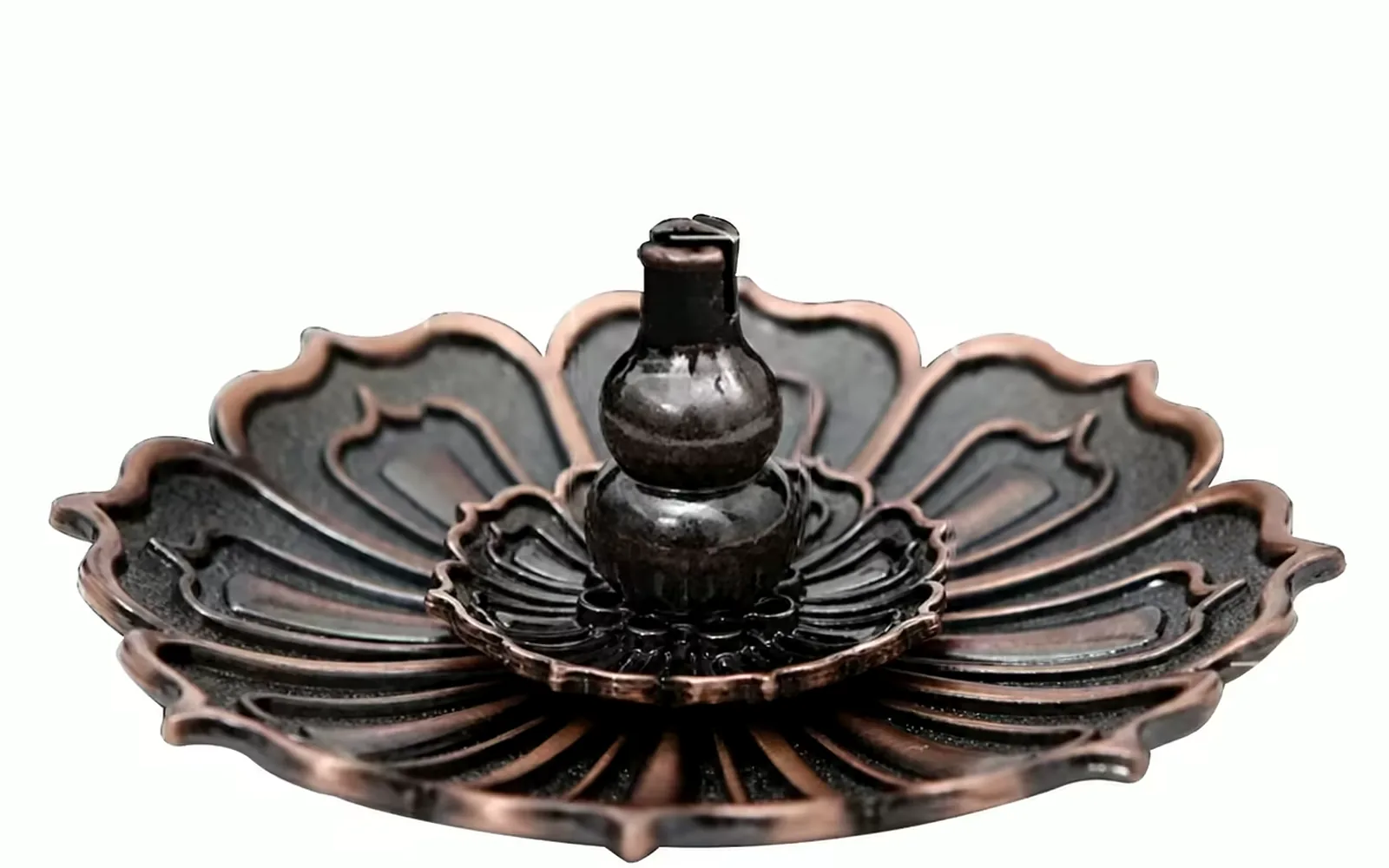 Solid brass incense stand wholesale with weighted base