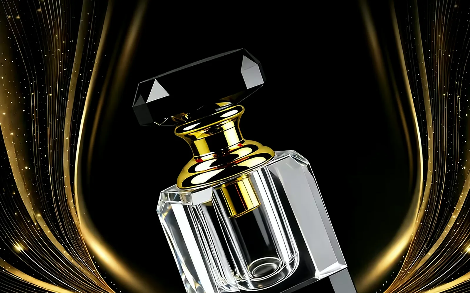 Crystal tola attar flask 12ml wholesale with dab stick closure